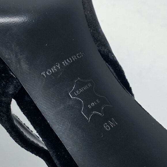 Tory Burch Eleanor Pavé Velvet Slingback Pointed Toe Pump size 6 - Picture 16 of 16